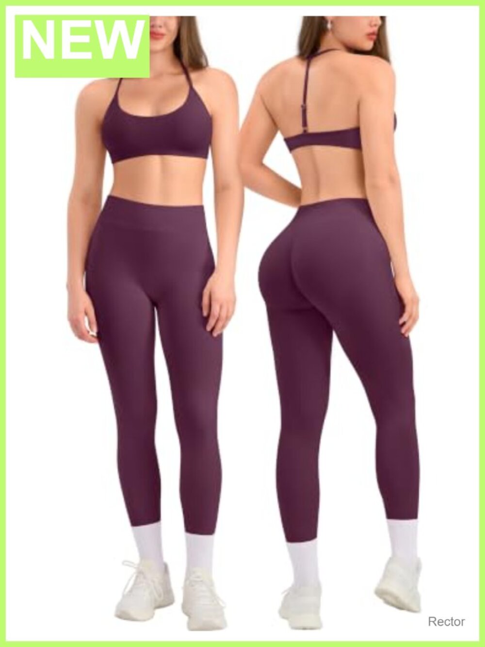 Seamless Workout Sets for Women 2 Piece Padded Sports Bra & Yoga Leggings